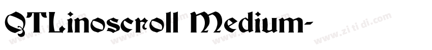 QTLinoscroll Medium字体转换